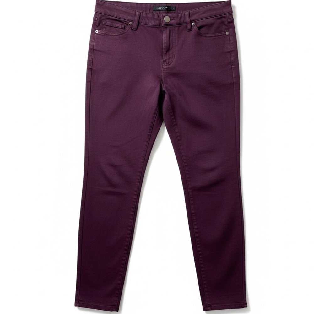 Liverpool Burgundy Maroon Skinny Ponte Stretch Pants Women’s Size 8/29